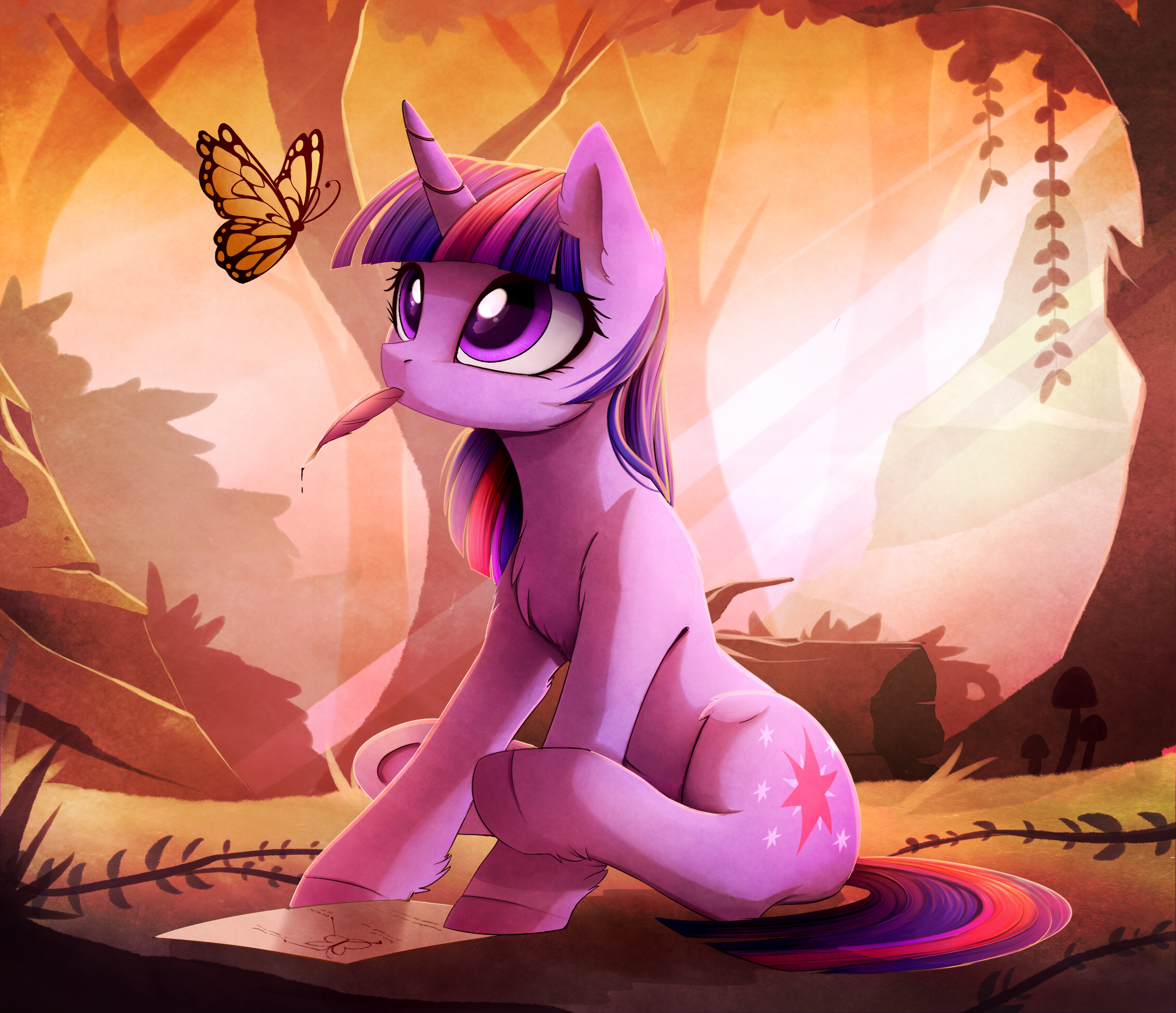 20231118011713768-1386988__safe_artist-colon-magnaluna_twilight+sparkle_butterfly_pony_unicorn_chest+fluff_commission_crepuscular+rays_cute_drawing_eyelashes_eyes+on+the+prize_fe