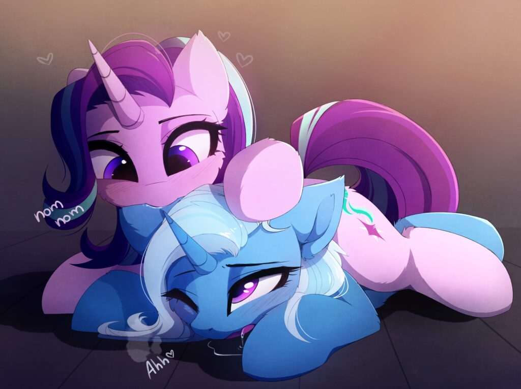 20231118012818786-1906671__safe_artist-colon-magnaluna_starlight+glimmer_trixie_pony_unicorn_g4_adorasexy_blushing_cheek+fluff_cute_daaaaaaaaaaaw_diatrixes_dripping_drool_drool+s