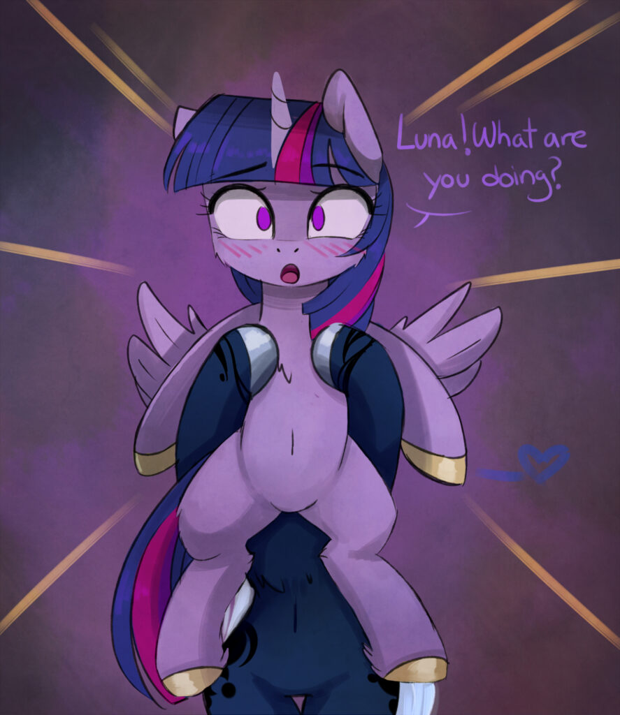 20231118012820385-1913315__safe_artist-colon-magnaluna_princess+luna_twilight+sparkle_alicorn_pony_belly+button_best+pony_blushing_both+cutie+marks_dialogue_female_heart_holding+