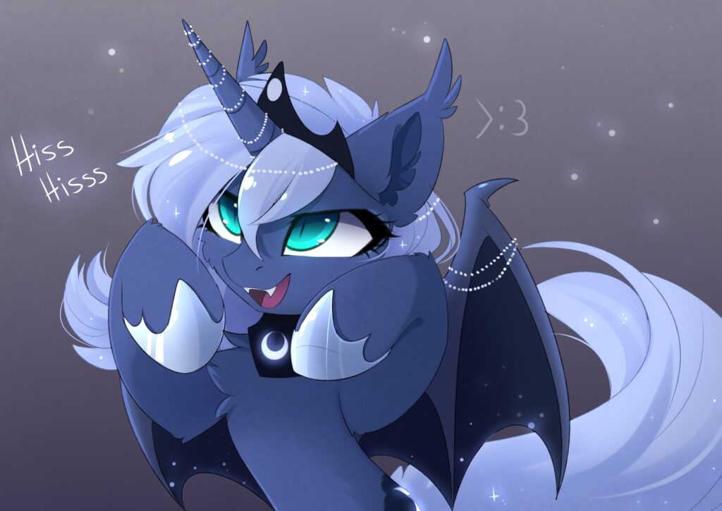 20231118012925870-1949321__safe_artist-colon-magnaluna_princess+luna_alicorn_bat+pony_bat+pony+alicorn_pony_-colon-3_3-colon-3_alternate+design_bat+ponified_bipedal_cheek+fluff_c