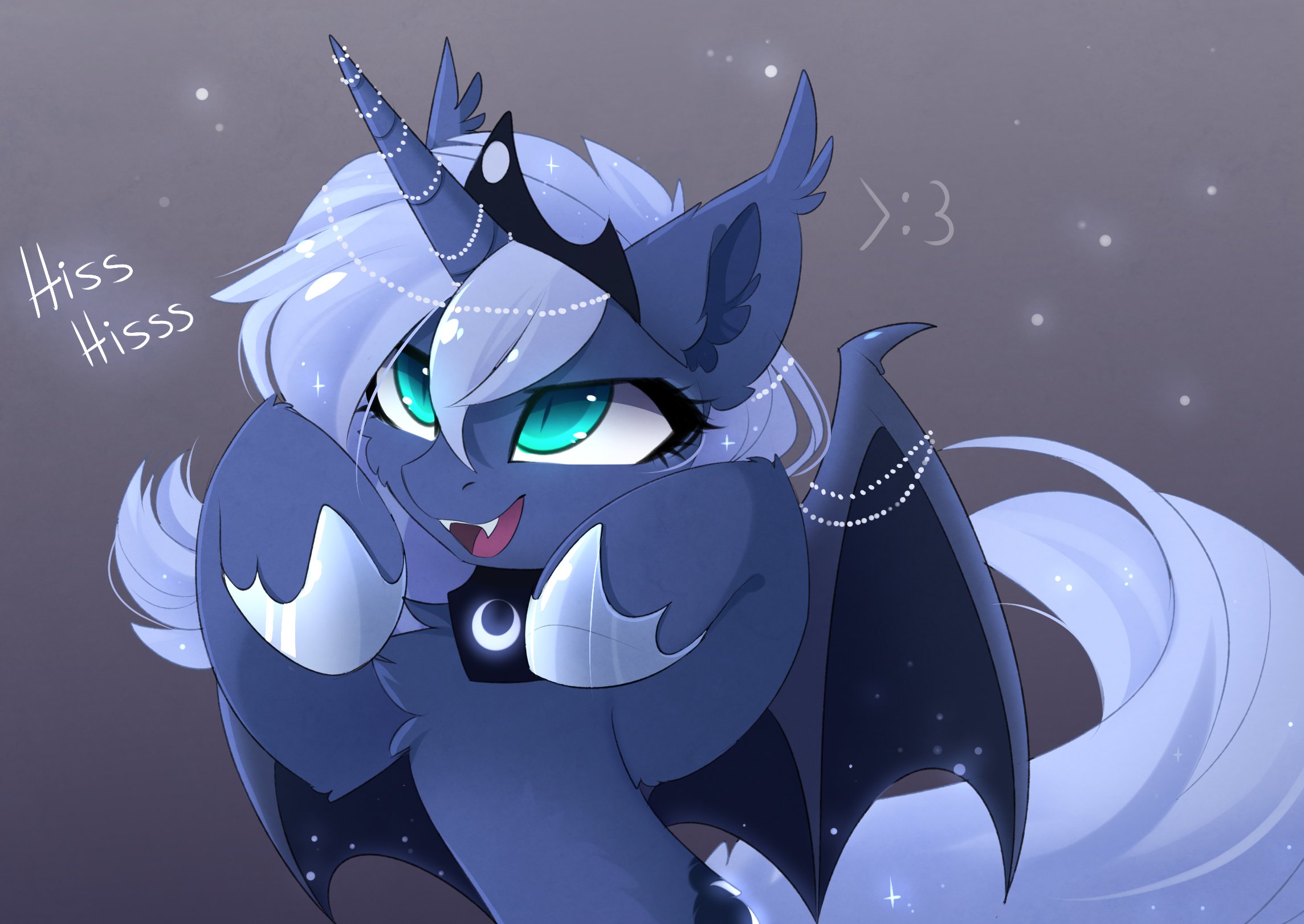 20231118012925870-1949321__safe_artist-colon-magnaluna_princess+luna_alicorn_bat+pony_bat+pony+alicorn_pony_-colon-3_3-colon-3_alternate+design_bat+ponified_bipedal_cheek+fluff_c