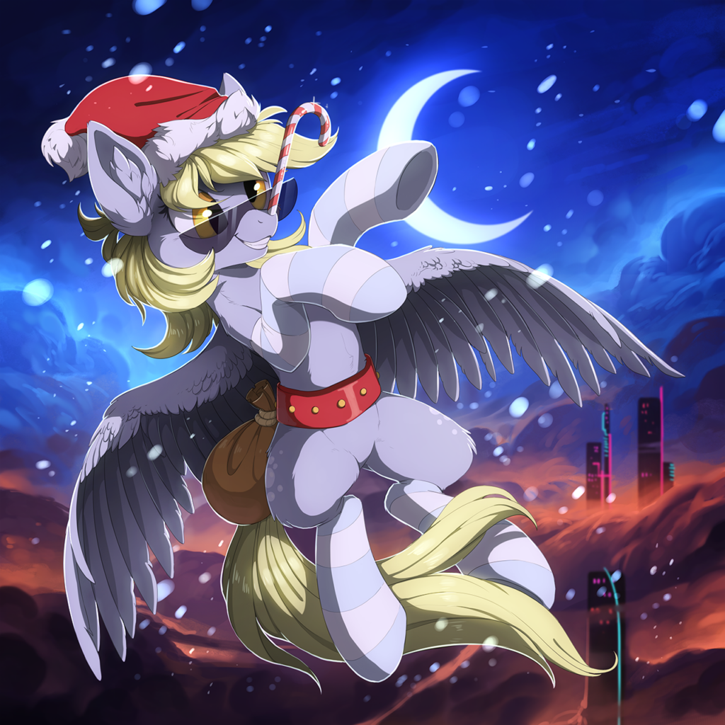 20231202222526719-1580536__dead+source_safe_artist-colon-hioshiru_derpy+hooves_pegasus_pony_g4_building_candy_candy+cane_christmas_city_derpfest_female_food_future_hat_holiday_ma