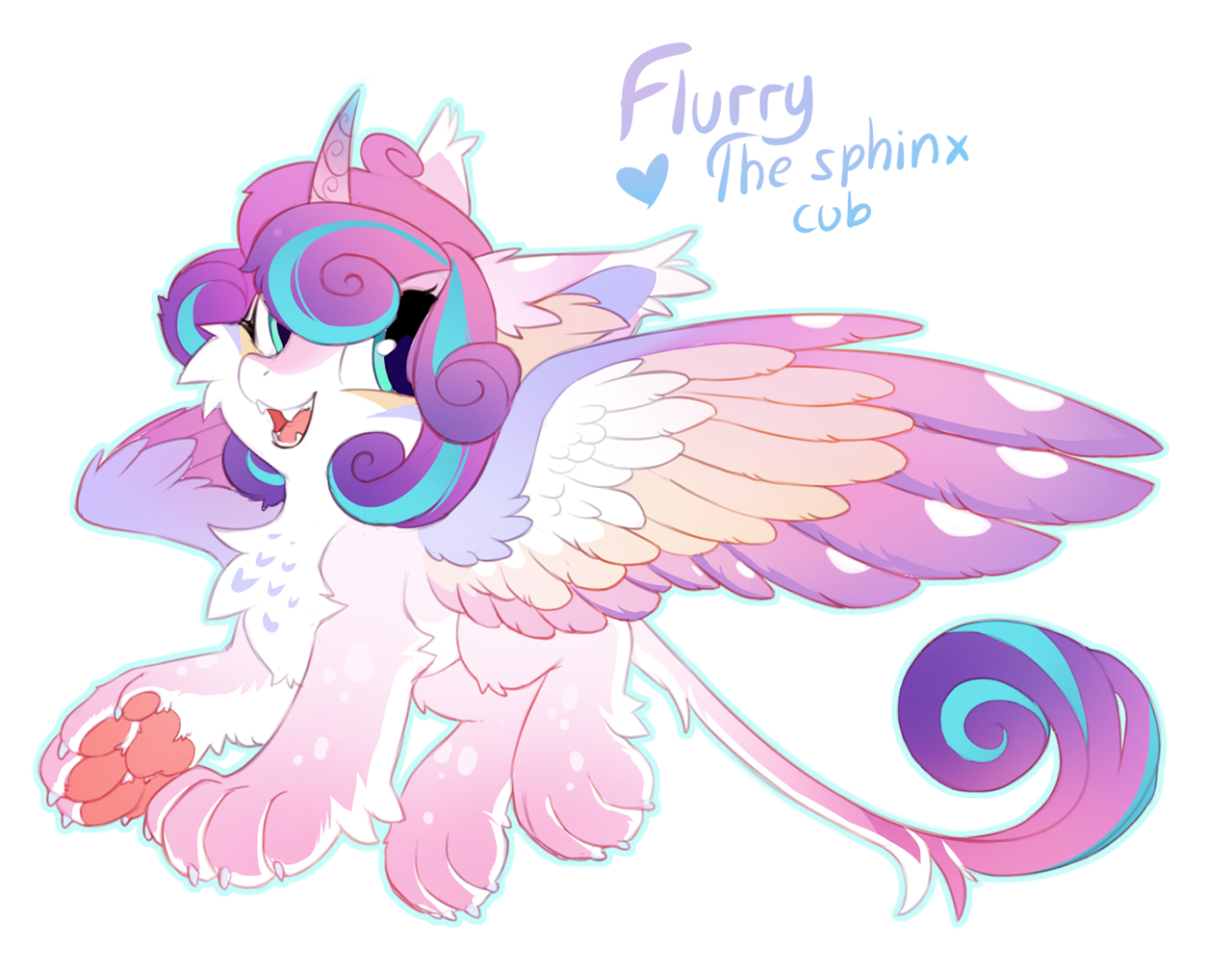 20231202223400212-2029964__safe_artist-colon-hioshiru_princess+flurry+heart_sphinx_g4_alternate+design_chest+fluff_curved+horn_cute_ear+fluff_fangs_fluffy_flurrybetes_horn_leg+fl