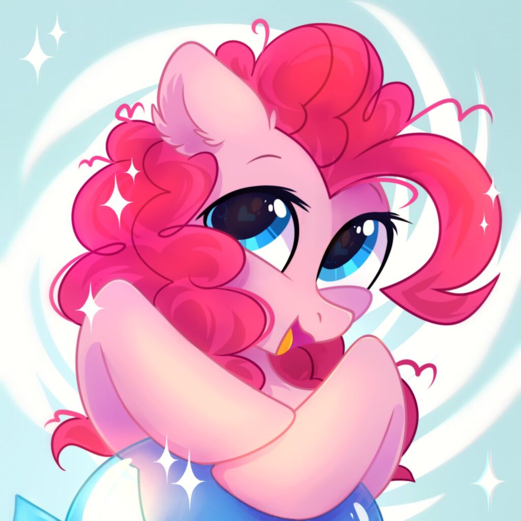20231203001352654-2508576__safe_artist-colon-mirtash_pinkie+pie_earth+pony_pony_g4_abstract+background_balloon_cute_diapinkes_female_heart+eyes_looking+at+you_mare_messy+mane_ope