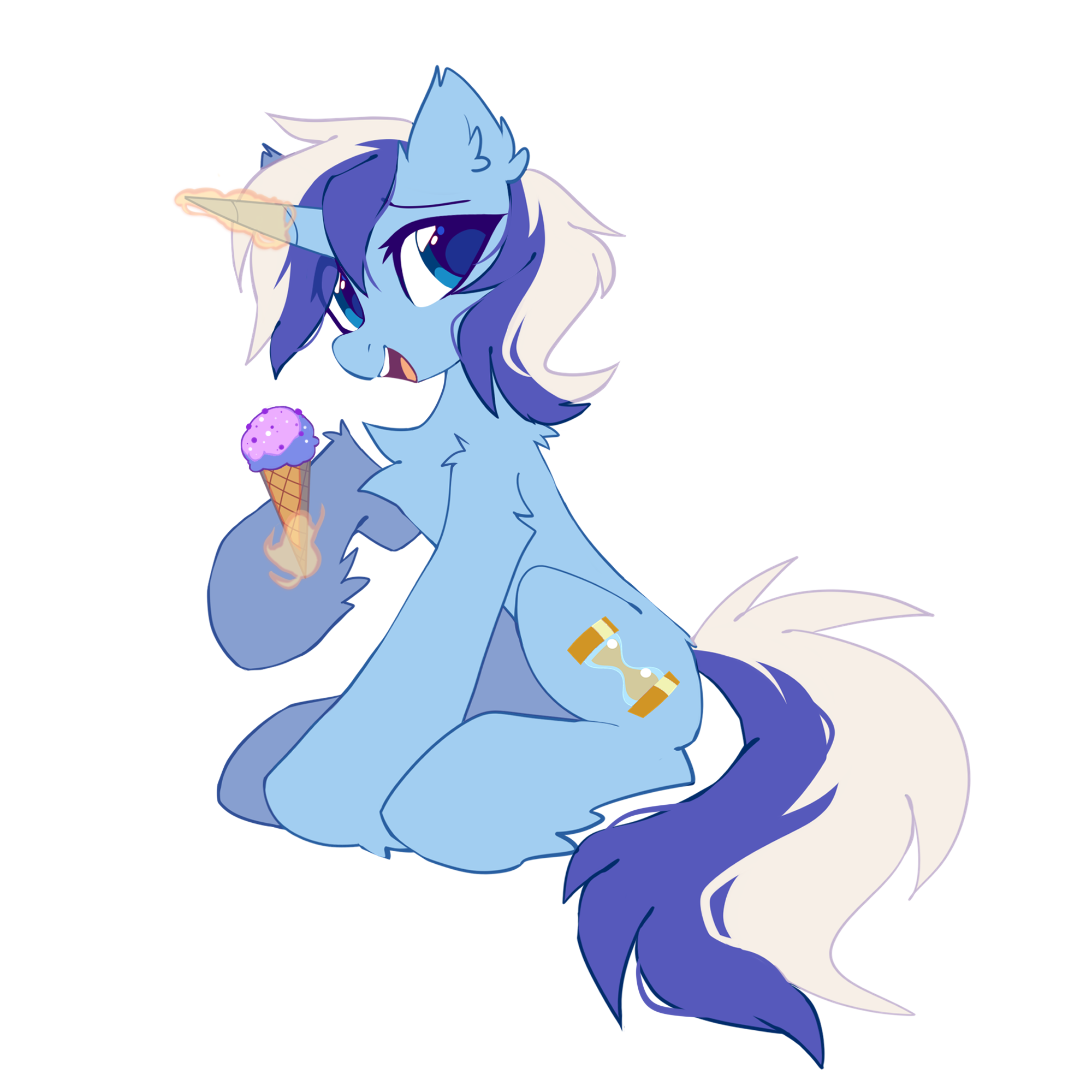 20231203001454452-3000787__safe_artist-colon-mirtash_minuette_pony_unicorn_g4_chest+fluff_female_food_high+res_ice+cream_ice+cream+cone_levitation_looking+at+you_magic_mare_open+