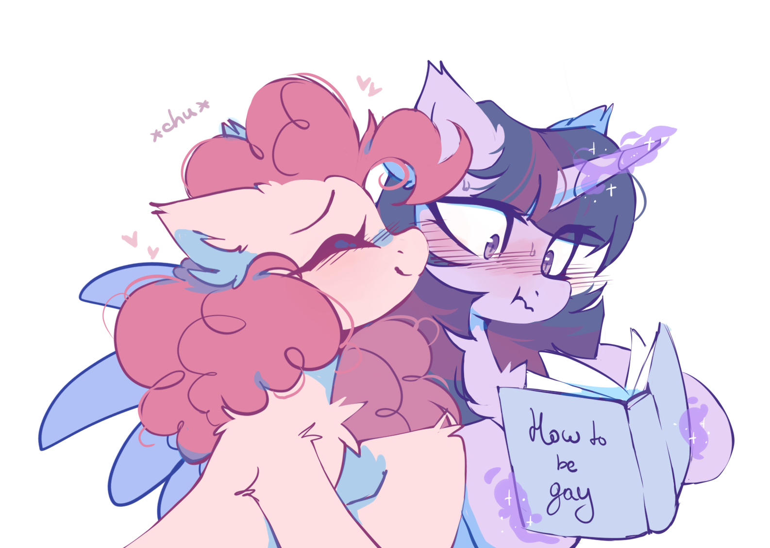 20231203001540996-3060914__safe_artist-colon-mirtash_pinkie+pie_twilight+sparkle_alicorn_earth+pony_pony_g4_book_duo_female_glowing_glowing+horn_horn_lesbian_magic_magic+aura_mar