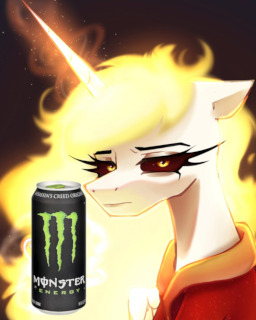 【短篇/翻译】破灭之阳讨厌魔爪能量（Empress Daybreaker hates Monster Energy）-EquestriaMemory